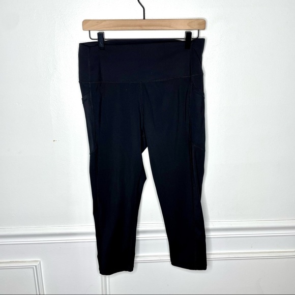 Zyia Active Brilliant Side Pocket Cropped 25" Black Legging Womens 14-16 - Picture 1 of 8